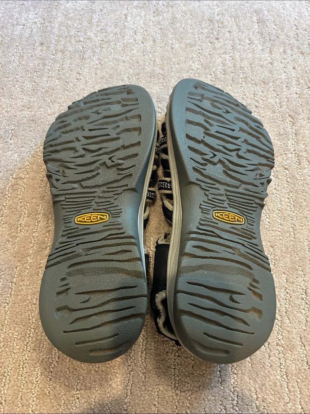 Men’s Keen Black and Gray Outdoor Closed-Toe Waterproof Sandals